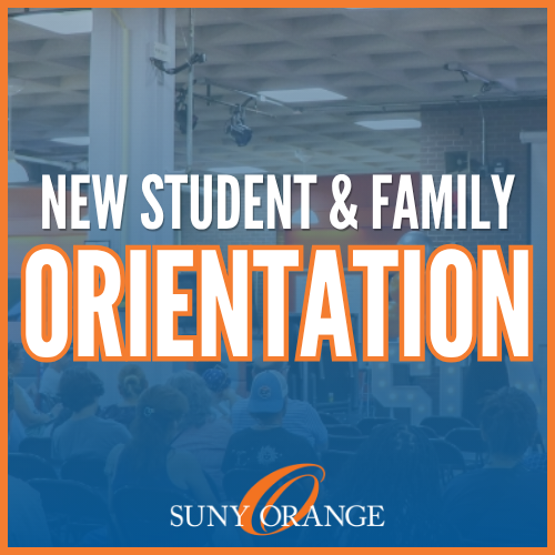 SUNY Orange Family and student orientation symbol