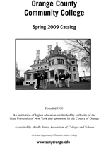  Spring 2009 college catalog