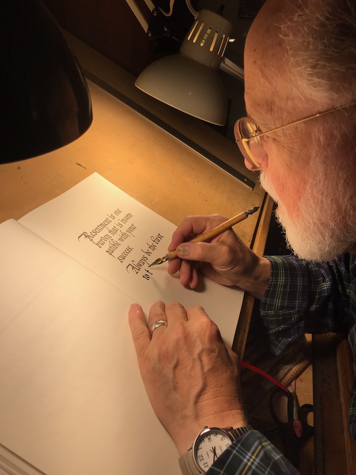 The Art of Calligraphy; an exhibit by David Baldwin