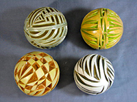 Spheres, clay, by Richard Weber