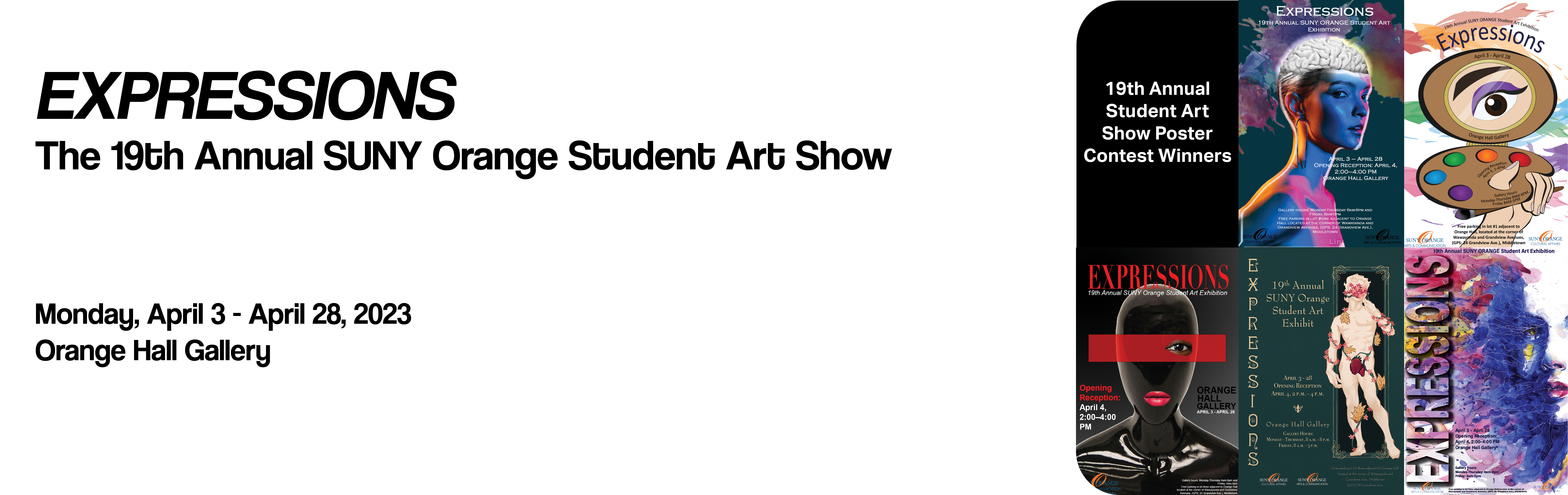 The 19th Annual SUNY Orange Student Art Show EXPRESSIONS