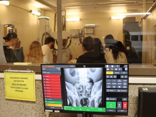 students in RAD tech lab