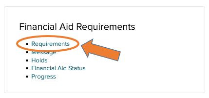 Financial Aid Requirements