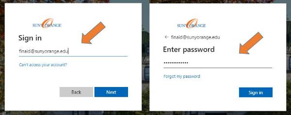 mySUNYOrange Sign In