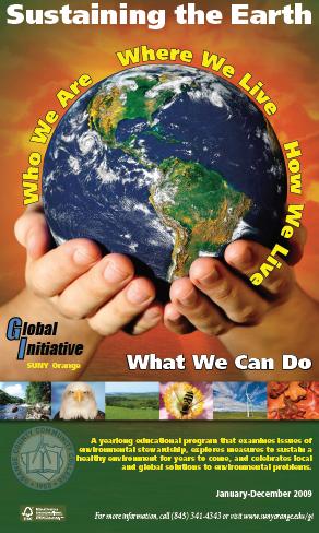 Global Initialtive 2009-2010: Sustaining the Earth poster