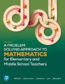 A Problem Solving Approach to Mathematics for Elementarty School Teachers