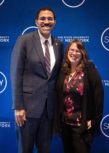 Chancellor King and Suzanne Lindau