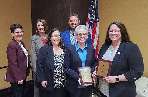 Shown is the group of SUNY Orange faculty and administrators who accepted the 2026 New York Community College Trustees' Community College Innovation Award.