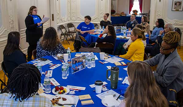 Ally Vincent speaks at ASAP breakfast