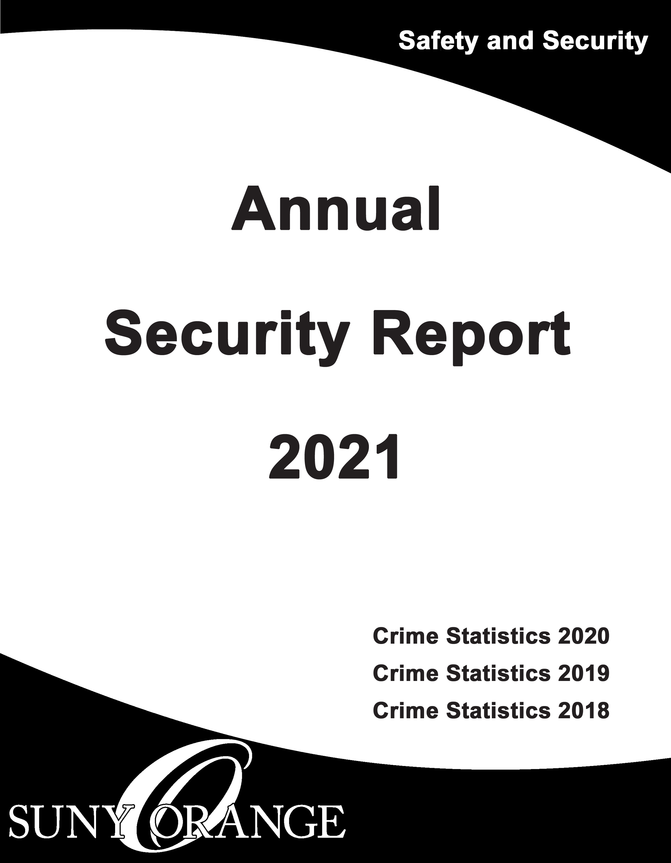 Safety and Security Report 2020 cover