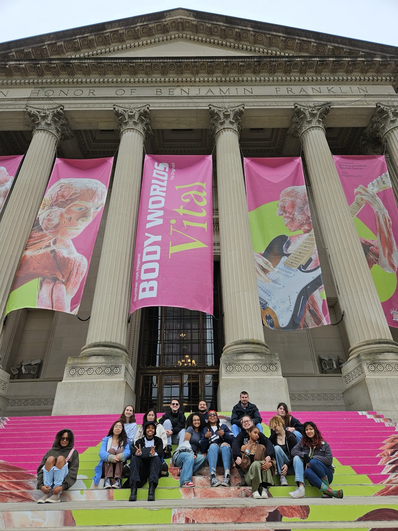 Chemistry Club Group Photo Visiting the Franklin Institute
