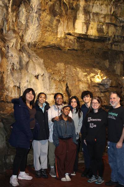 Geology Club Group Photo at Howe Caverns