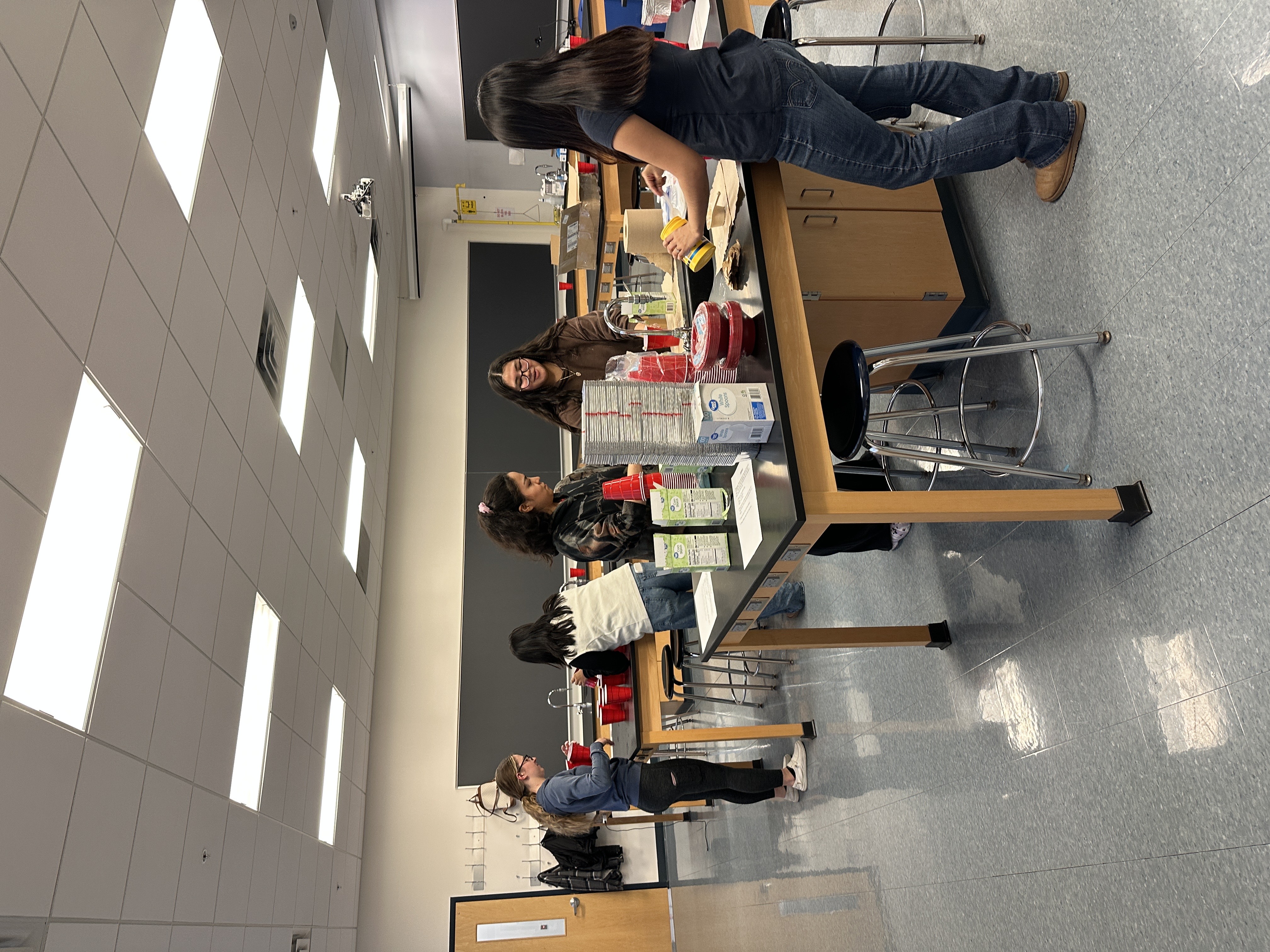Chemistry Club Kids Chemistr Night Chemistry Club students preparing activities for Kids Chemistry Club