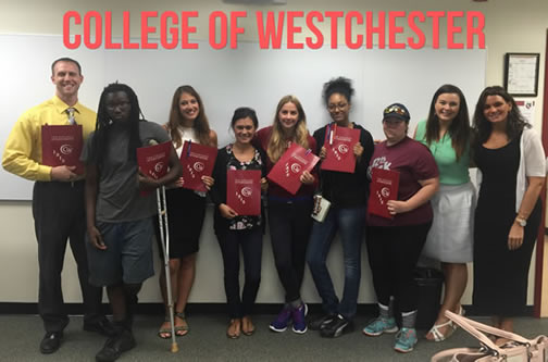 TRiO students on a tansfer tour at The College of Westchester.